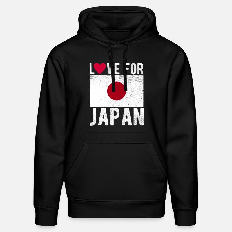 Drapeau du Japon - Sweat à capuche bio DRUMMER Stanley/Stella Unisexe - noir