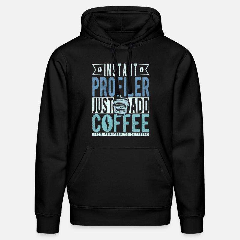 Profiler Coffee Citation - Sweat à capuche bio DRUMMER Stanley/Stella Unisexe - noir