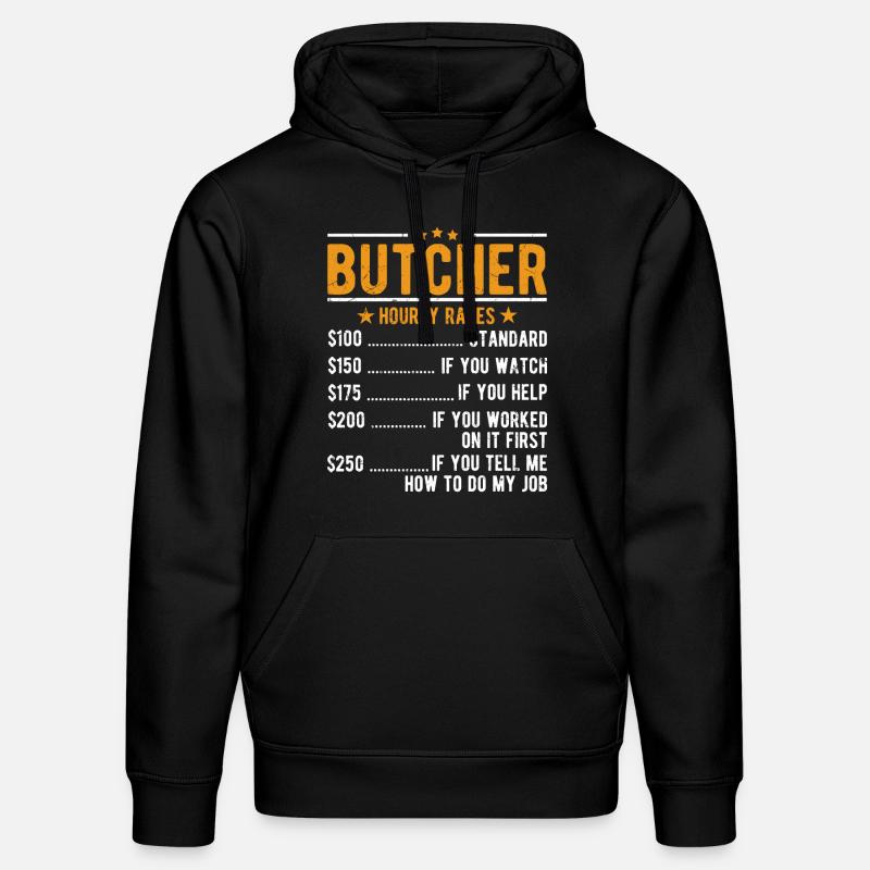 Salaire horaire boucher - Sweat à capuche bio DRUMMER Stanley/Stella Unisexe - noir