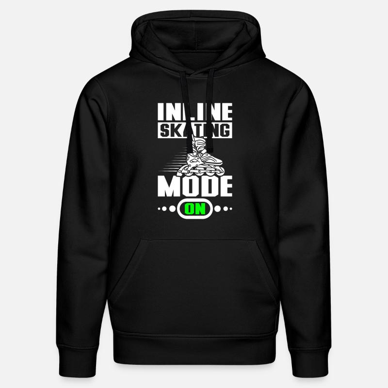 Inline skating mode on - Stanley/Stella Unisex Bio-Hoodie DRUMMER - Schwarz
