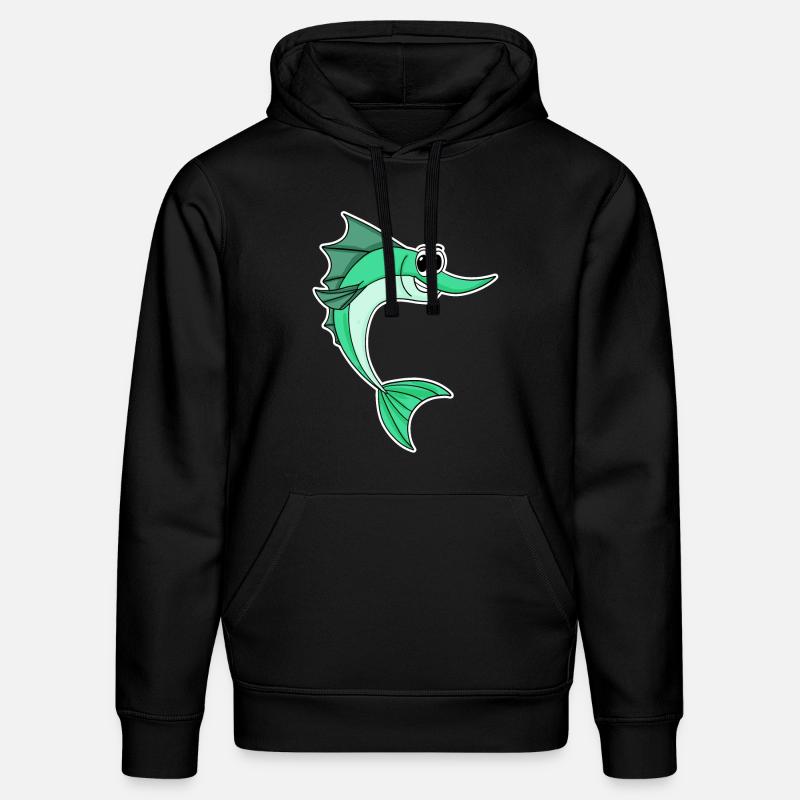 Espadon mignon - Sweat à capuche bio DRUMMER Stanley/Stella Unisexe - noir