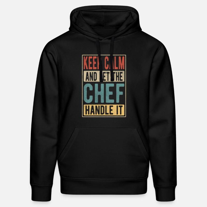 Chef Rétro Cadeau - Sweat à capuche bio DRUMMER Stanley/Stella Unisexe - noir