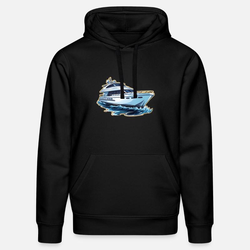 Yacht Bateau à moteur - Sweat à capuche bio DRUMMER Stanley/Stella Unisexe - noir