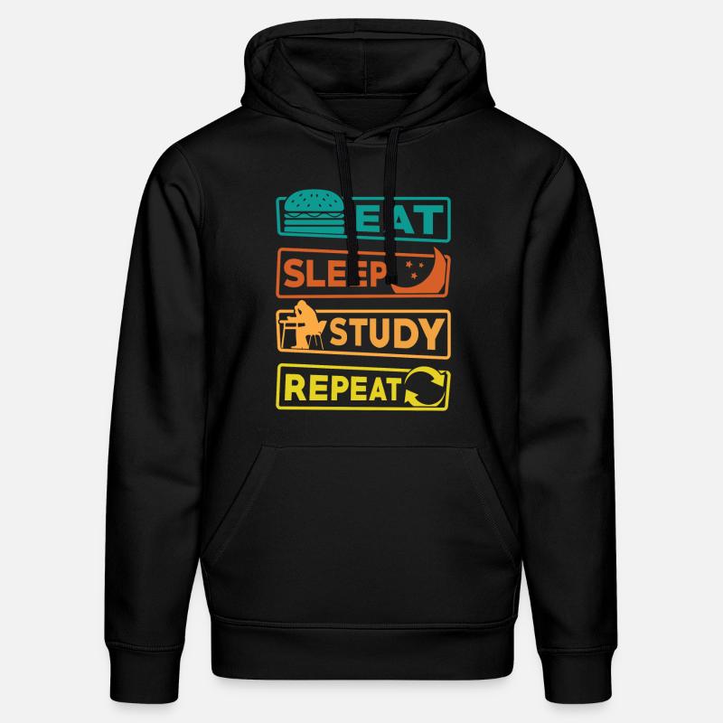 Student Studium Lernen Prüfung - Stanley/Stella Unisex Bio-Hoodie DRUMMER  - Schwarz