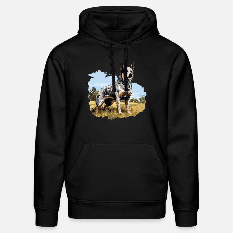 Hund Bouvier australien - Sweat à capuche bio DRUMMER Stanley/Stella Unisexe - noir