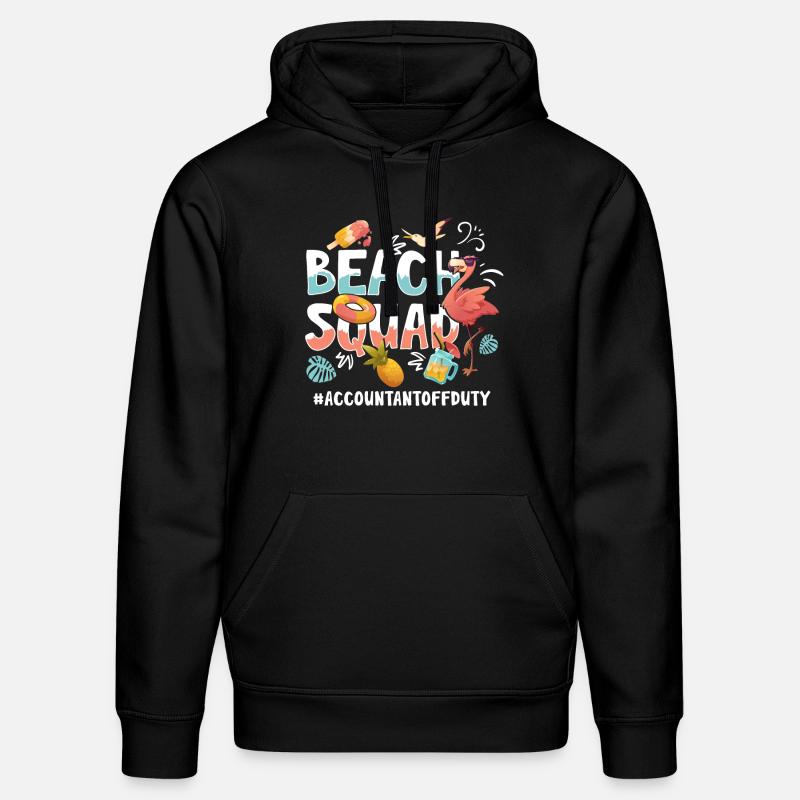 Comptable Vacances Beach Group - Sweat à capuche bio DRUMMER Stanley/Stella Unisexe - noir