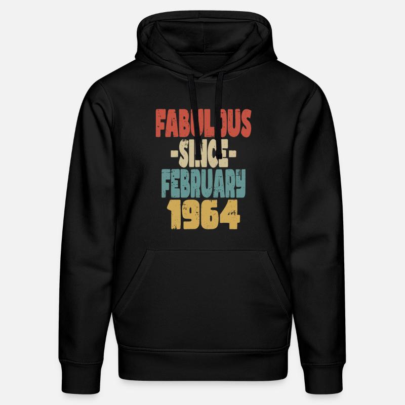 Fabuleux Février 1964 - Sweat à capuche bio DRUMMER Stanley/Stella Unisexe - noir