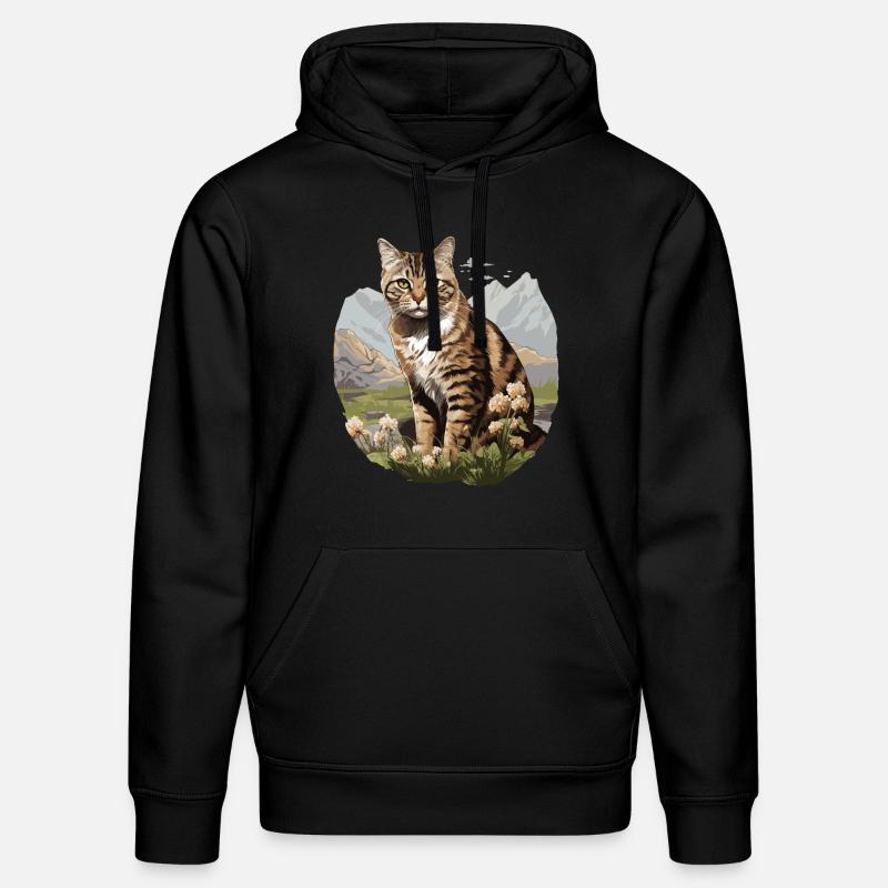 Chat Chats American Wirehair - Sweat à capuche bio DRUMMER Stanley/Stella Unisexe - noir