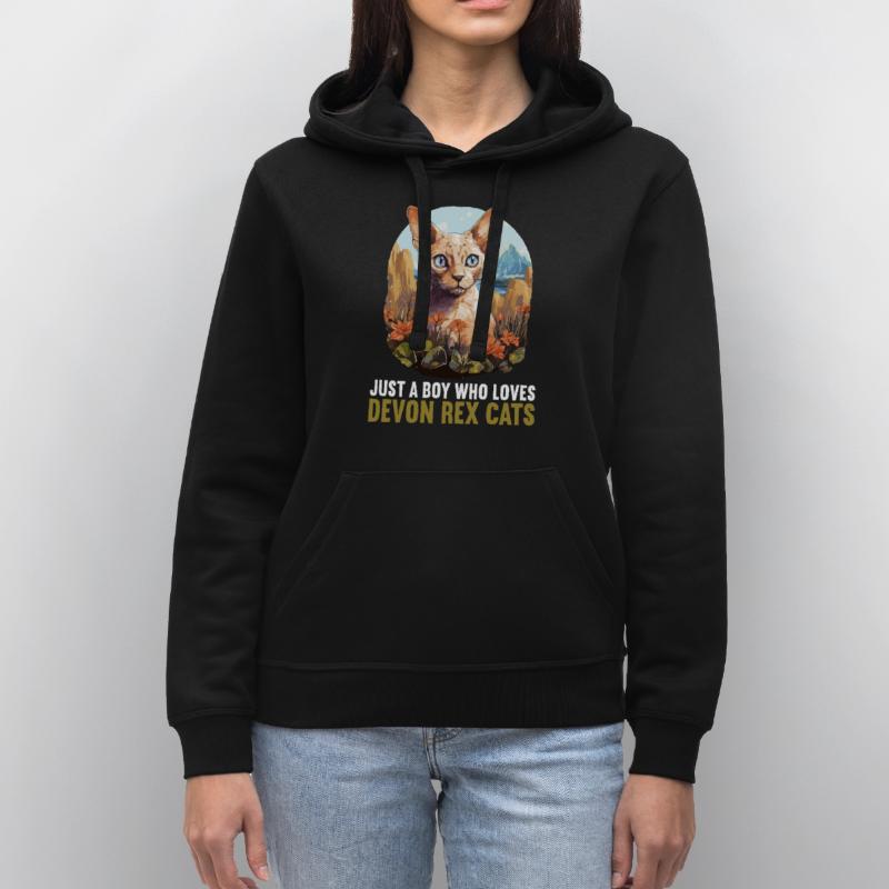 Devon Rex Kätzchen Devon Rex Katze Stanley/Stella Unisex Bio-Hoodie DRUMMER 
