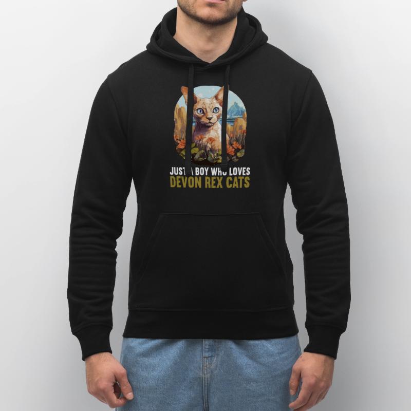 Devon Rex Kätzchen Devon Rex Katze Stanley/Stella Unisex Bio-Hoodie DRUMMER 