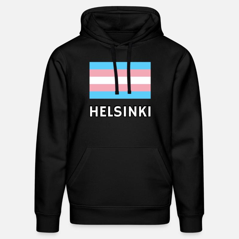 Trans Pride Flagge Helsinki - Stanley/Stella Unisex Bio-Hoodie DRUMMER  - Schwarz