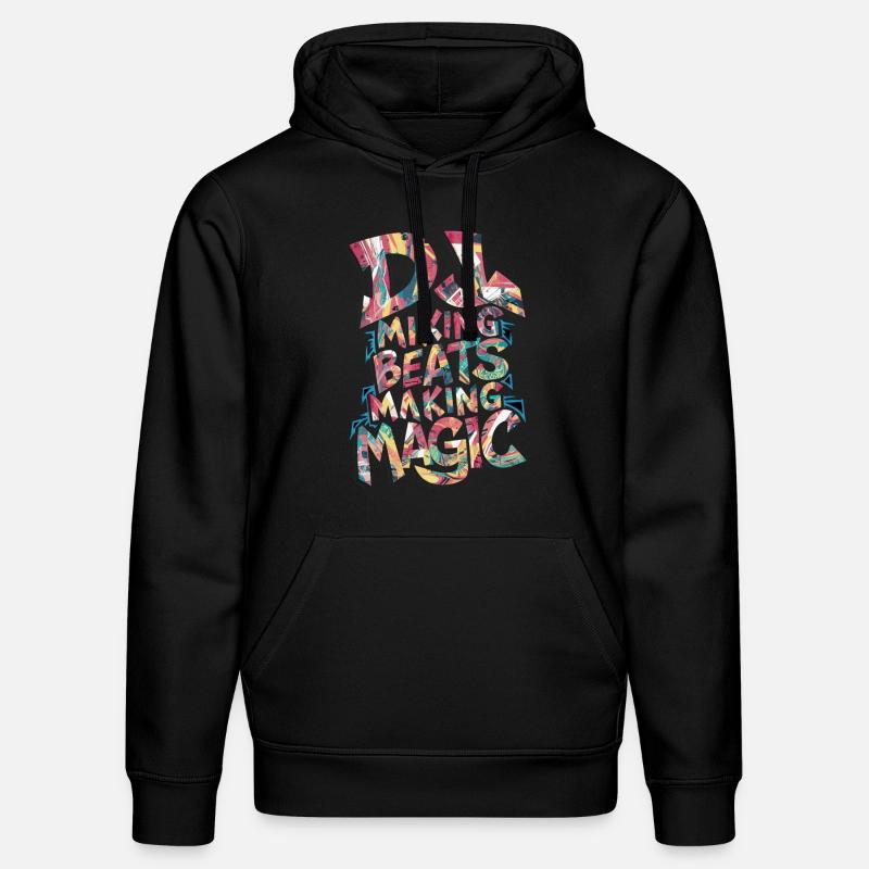 DJ mixage Beats Making Magic - Sweat à capuche bio DRUMMER Stanley/Stella Unisexe - noir