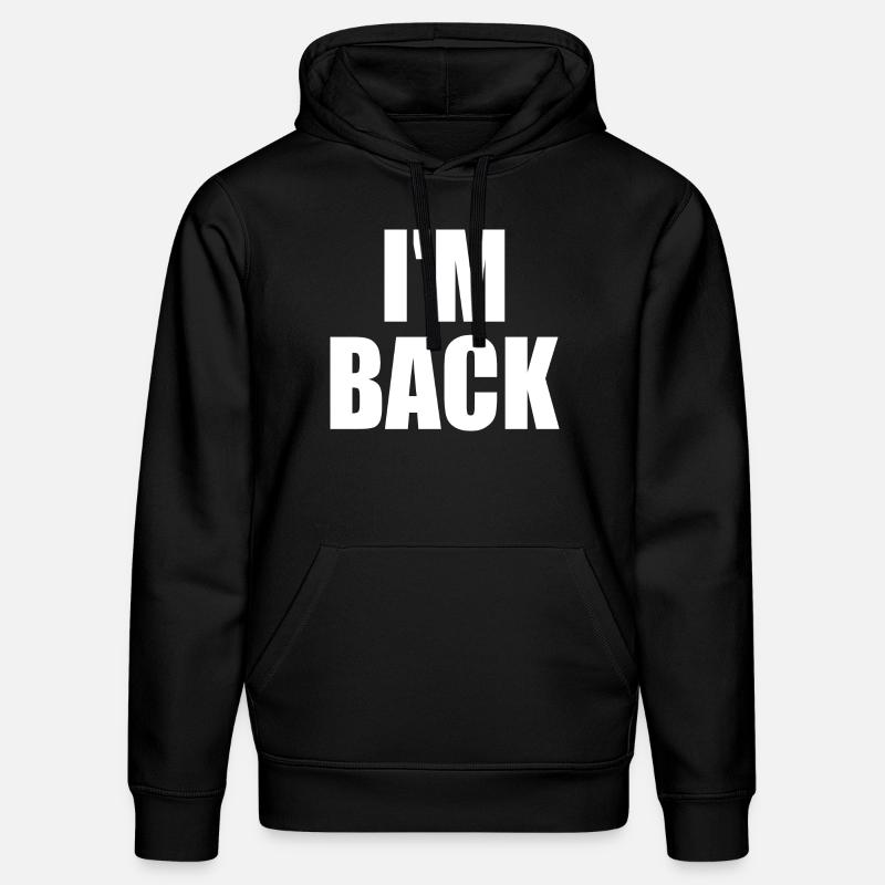 I'm back - Sweat à capuche bio DRUMMER Stanley/Stella Unisexe - noir