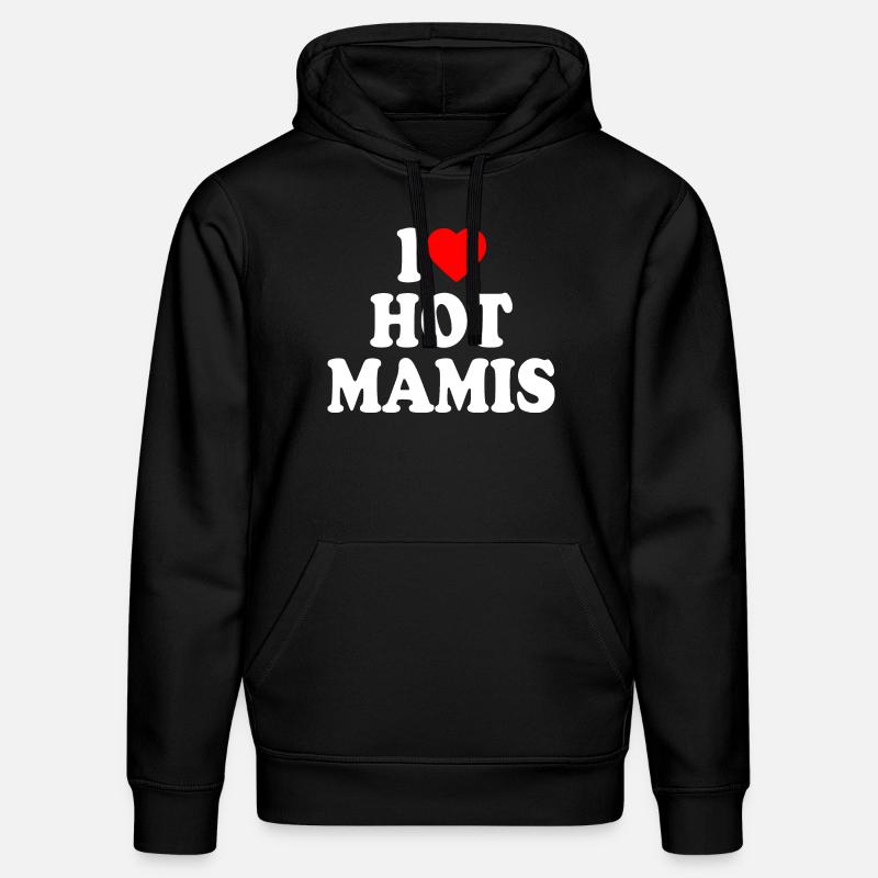 I love hot mamis - Sweat à capuche bio DRUMMER Stanley/Stella Unisexe - noir