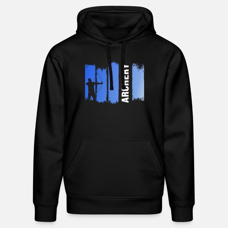 Bogensport Bogen "archery" Bogenparcours - Stanley/Stella Unisex Bio-Hoodie DRUMMER  - Schwarz