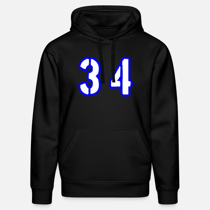 34 Symbole numérique - Sweat à capuche bio DRUMMER Stanley/Stella Unisexe - noir