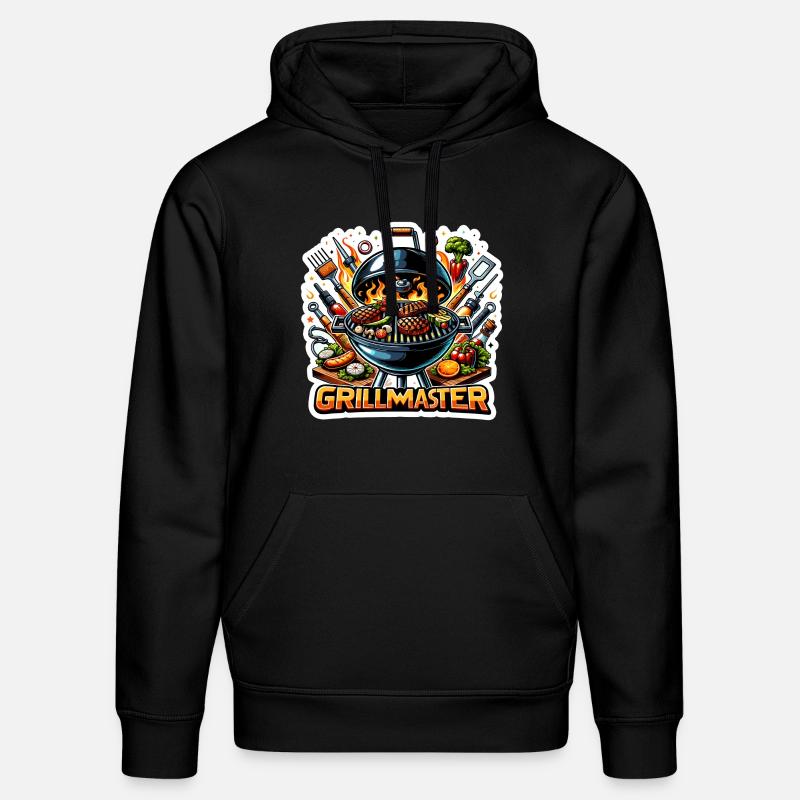 GrillMaster - Illustration de gril - Sweat à capuche bio DRUMMER Stanley/Stella Unisexe - noir