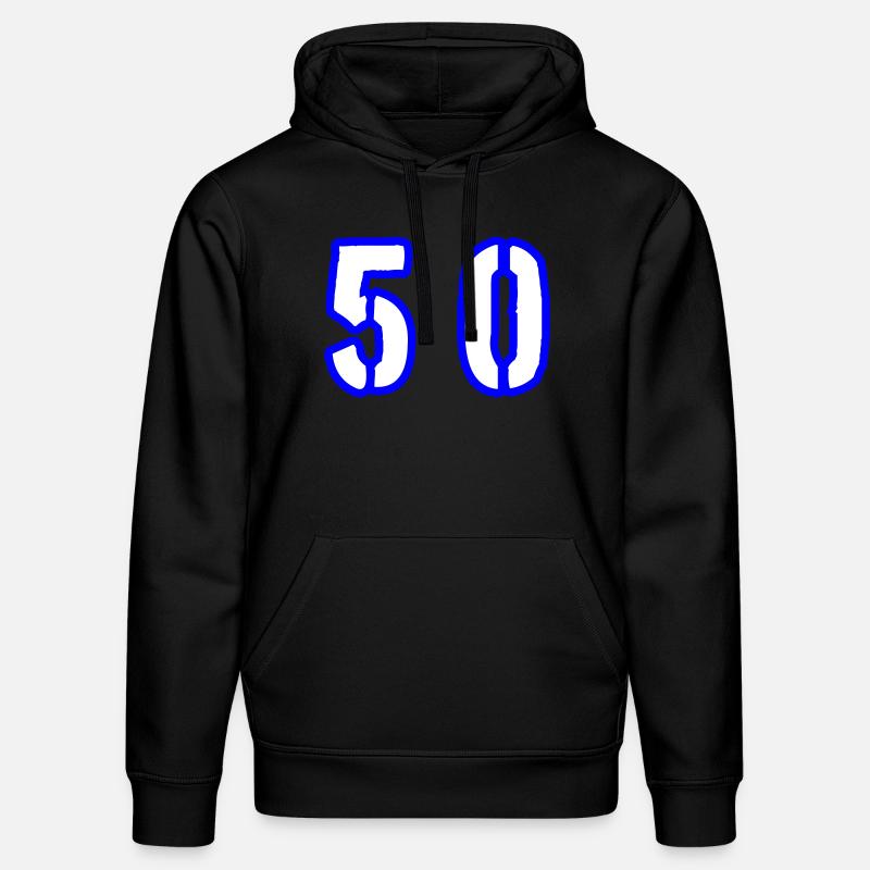 Symbole de 50 chiffres - Sweat à capuche bio DRUMMER Stanley/Stella Unisexe - noir