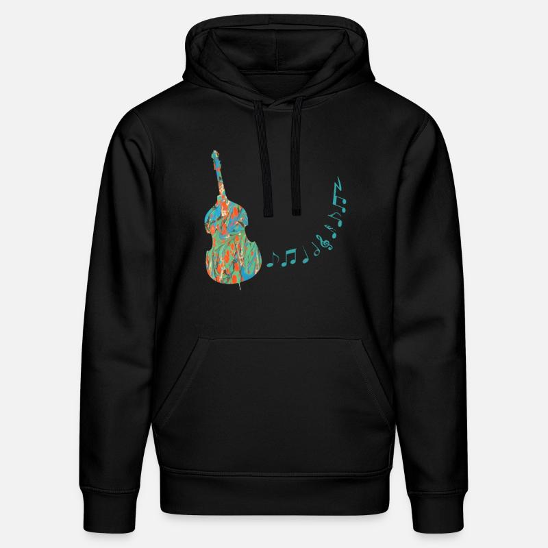 kontrabass e 4 - Stanley/Stella Unisex Bio-Hoodie DRUMMER  - Schwarz