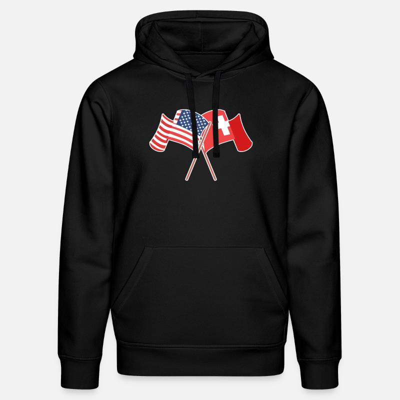 Schweiz Schweizer Schweizerdeutsch - Stanley/Stella Unisex Bio-Hoodie DRUMMER  - Schwarz