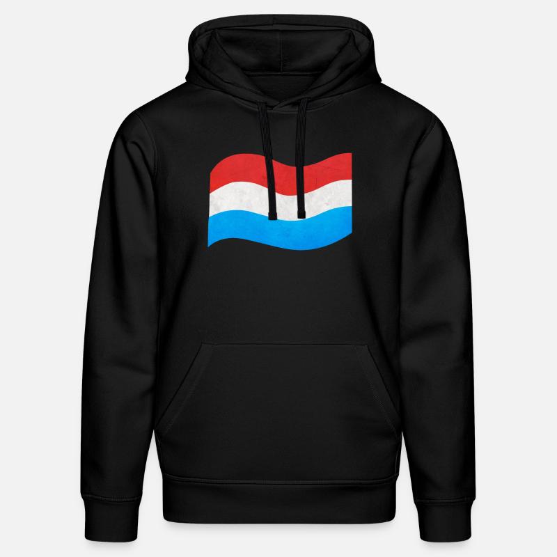 Le drapeau du Luxembourg - Sweat à capuche bio DRUMMER Stanley/Stella Unisexe - noir