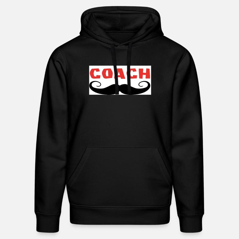 COACH Schnurrbart - Stanley/Stella Unisex Bio-Hoodie DRUMMER  - Schwarz