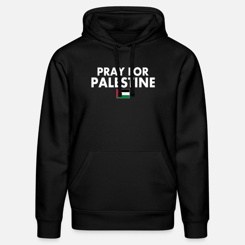 Pray for palestine - Sweat à capuche bio DRUMMER Stanley/Stella Unisexe - noir