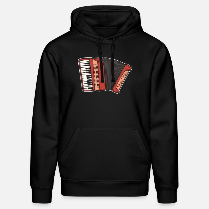 Akkordeon - Stanley/Stella Unisex Bio-Hoodie DRUMMER  - Schwarz