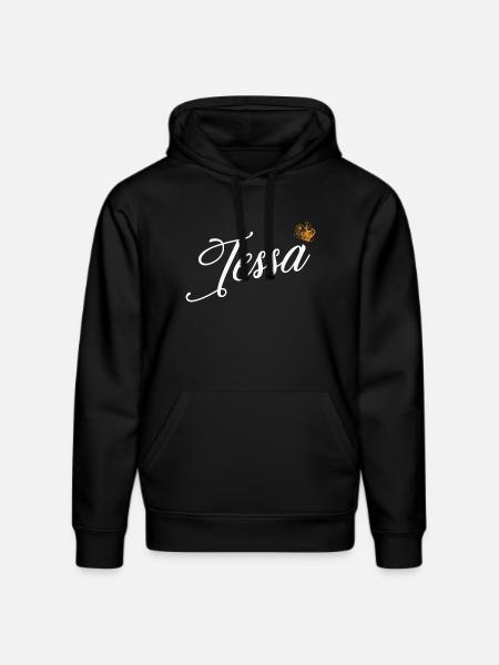 Tessa Navn til Kvinder Børn Småbørn - Tessa Custom - Stanley/Stella DRUMMER økologisk unisex-hoodie - sort