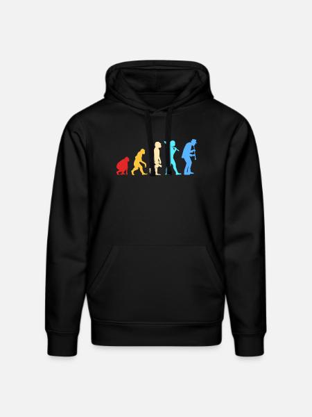 Clarinet - Stanley/Stella DRUMMER Unisex Organic Hoodie - black