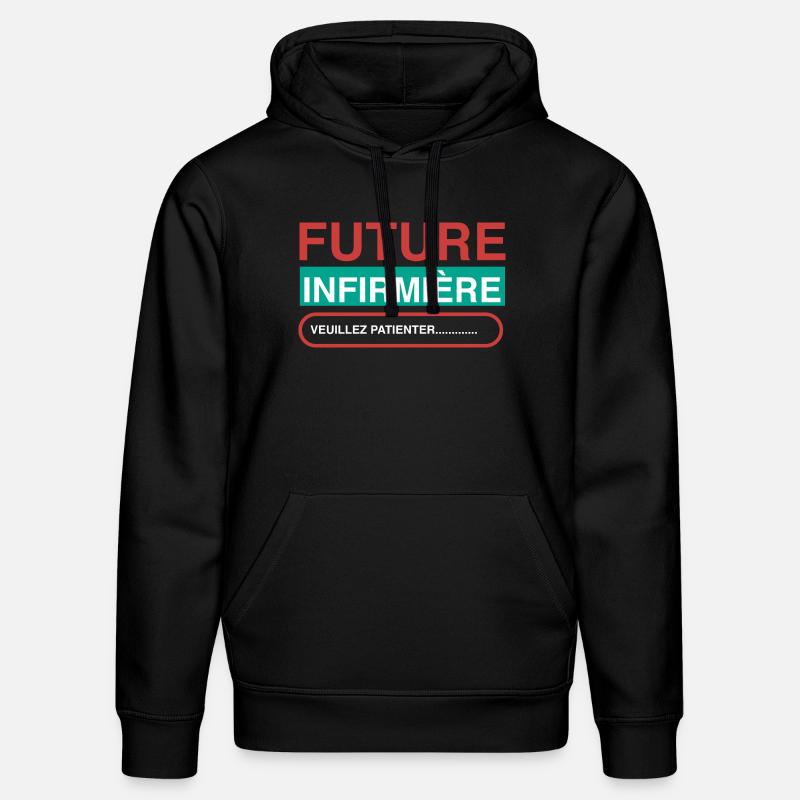 future infirmière - Sweat à capuche bio DRUMMER Stanley/Stella Unisexe - noir