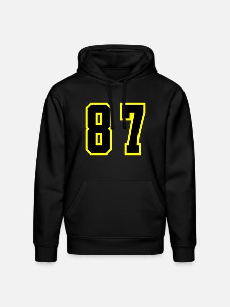87 Number Leotard - Stanley/Stella DRUMMER Unisex Organic Hoodie - black