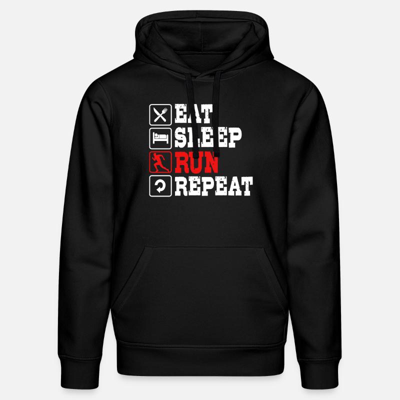 Trail running - Sweat à capuche bio DRUMMER Stanley/Stella Unisexe - noir