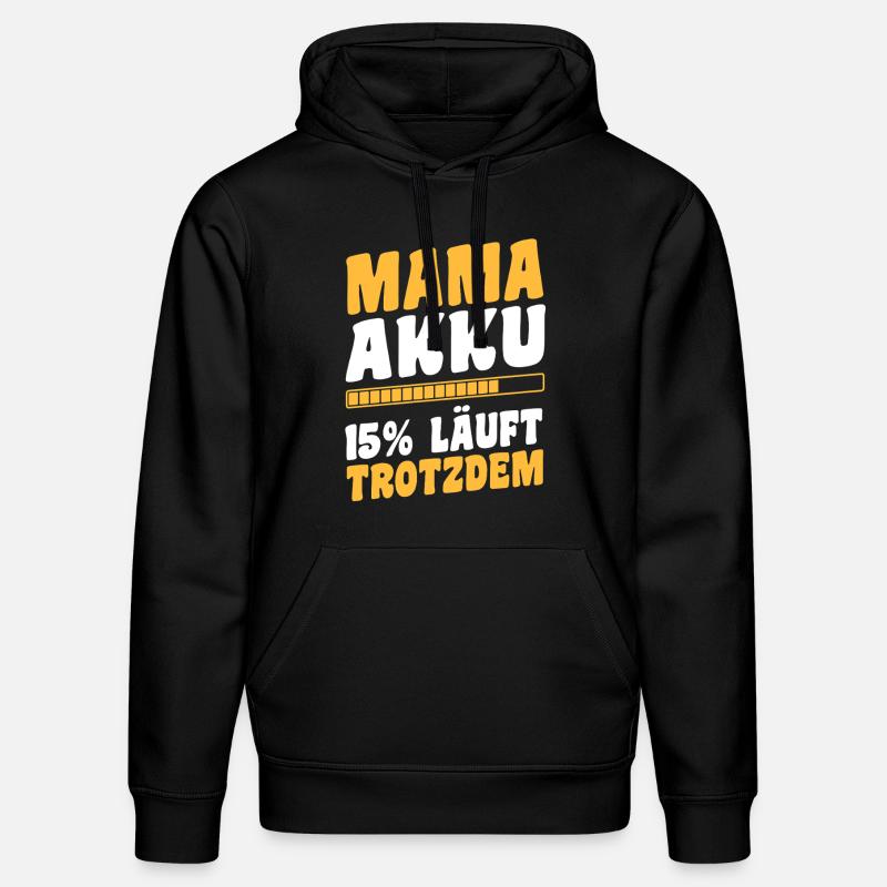 Mutter Team Mama - Stanley/Stella Unisex Bio-Hoodie DRUMMER  - Schwarz