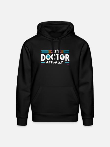 It's Doctor Actually 12 - Stanley/Stella Unisex Bio-Hoodie DRUMMER - Schwarz