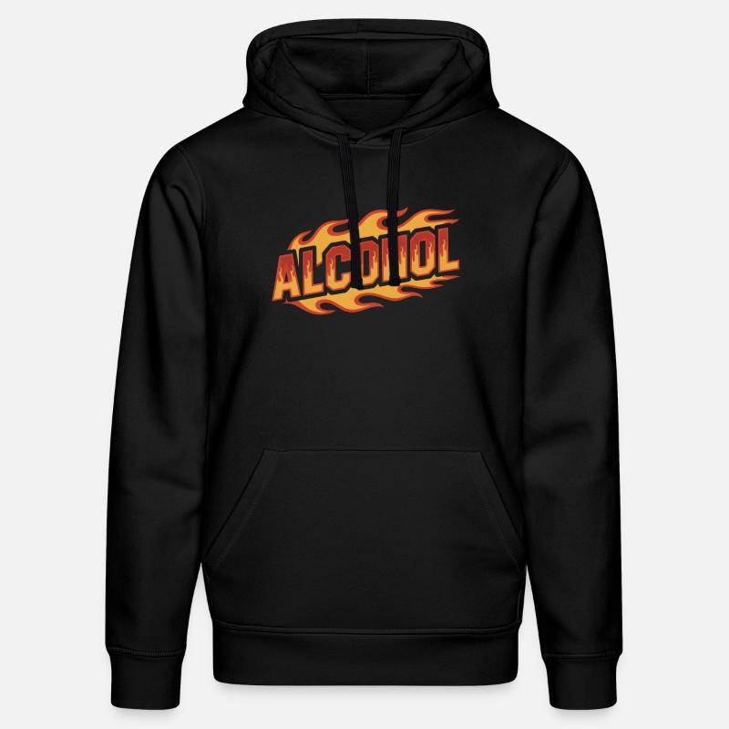 Alcool - Cool Drinking Logo - Sweat à capuche bio DRUMMER Stanley/Stella Unisexe - noir