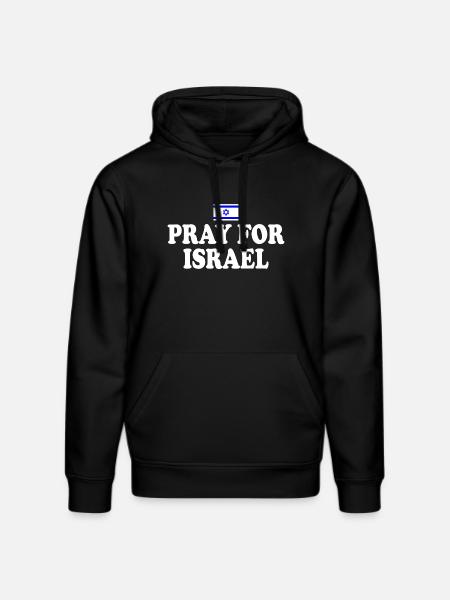 Pray for israel - Stanley/Stella DRUMMER Unisex Organic Hoodie - black