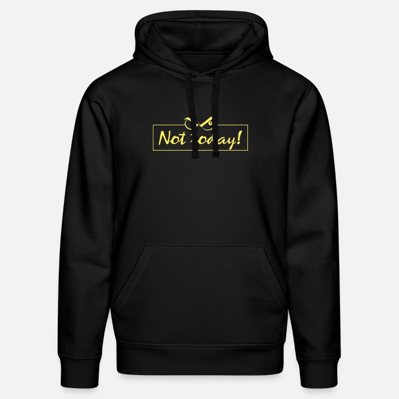 Not today - Stanley/Stella Unisex Bio-Hoodie DRUMMER  - Schwarz