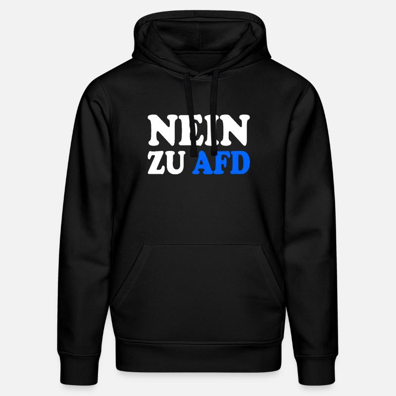 Non à afd - Sweat à capuche bio DRUMMER Stanley/Stella Unisexe - noir