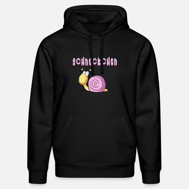 Lustige Scheckchen Schnecke I Comic - Stanley/Stella Unisex Bio-Hoodie DRUMMER  - Schwarz