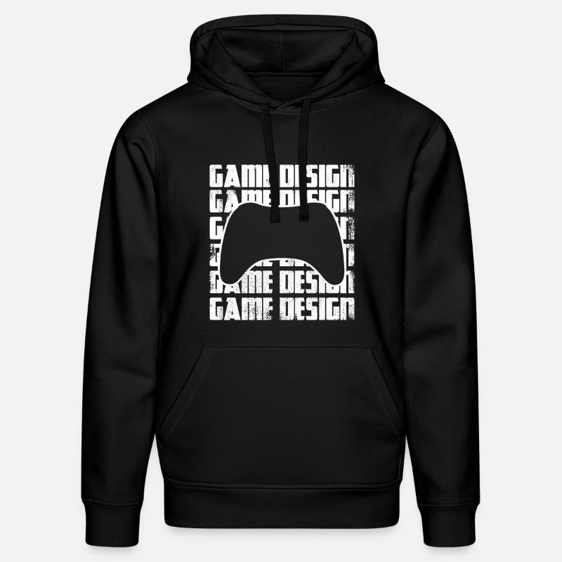 Game Designer - Stanley/Stella Unisex Bio-Hoodie DRUMMER  - Schwarz