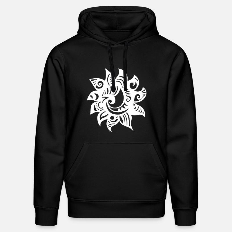 Soleil blanc étrange - Sweat à capuche bio DRUMMER Stanley/Stella Unisexe - noir