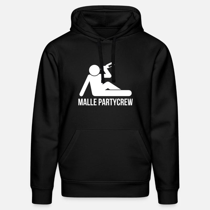 Malle Party Crew - Sweat à capuche bio DRUMMER Stanley/Stella Unisexe - noir