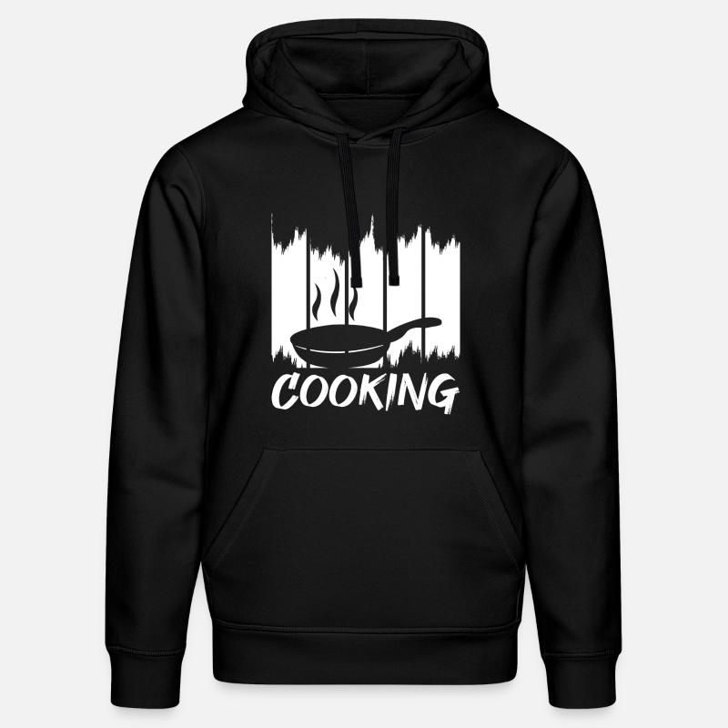 Lustiges Kochen - Stanley/Stella Unisex Bio-Hoodie DRUMMER  - Schwarz