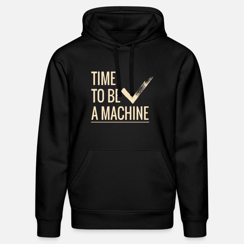 Zeit eine Maschine zu sein - Stanley/Stella Unisex Bio-Hoodie DRUMMER  - Schwarz