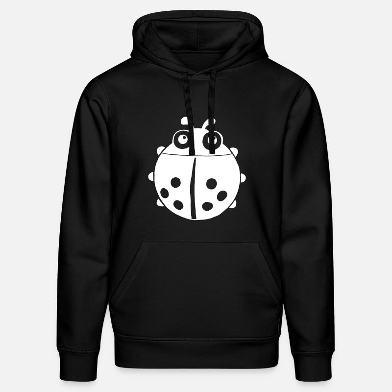 Weißer Marienkäfer - Stanley/Stella Unisex Bio-Hoodie DRUMMER - Schwarz
