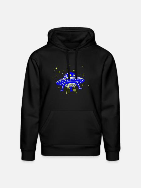 UFO – Visit from another galaxy - Stanley/Stella DRUMMER Unisex Organic Hoodie - black