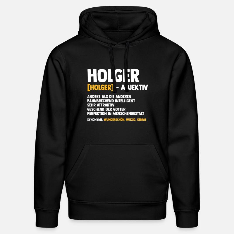 Holger - Sweat à capuche bio DRUMMER Stanley/Stella Unisexe - noir