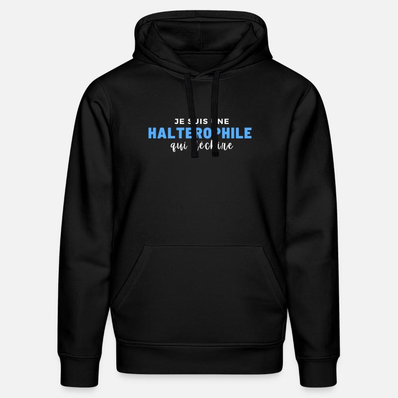 halterophile qui déchire - Sweat à capuche bio DRUMMER Stanley/Stella Unisexe - noir
