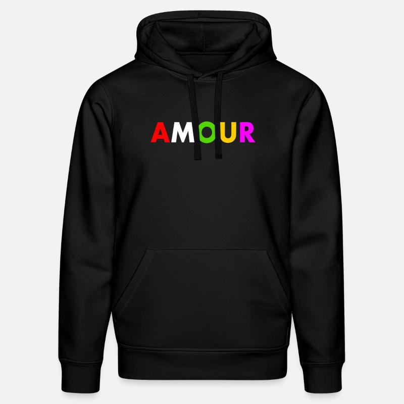 Amour - Sweat à capuche bio DRUMMER Stanley/Stella Unisexe - noir